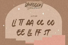 Unfollow - Rough Display Font