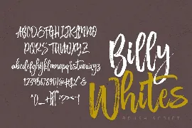 Billy Whites font