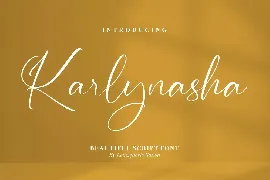 Karlynasha Script Font