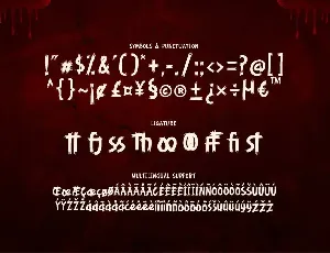 Bloodfear - Horror and Scary Font