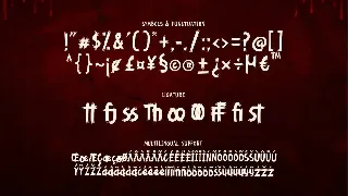 Bloodfear - Horror and Scary Font