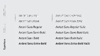 Ardent Sans - Modern Font Family