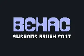 Behac - Modern Sans Serif font