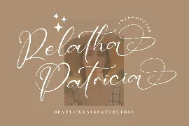 Relatha Patricia Signature font