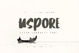 Uspore - Rough Handbrush Font