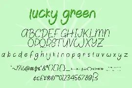 Lucky Green Font Duo