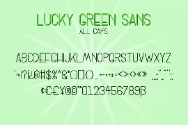 Lucky Green Font Duo