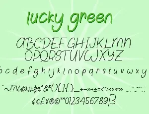 Lucky Green Font Duo