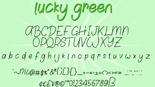 Lucky Green Font Duo