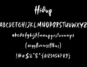 Hidup - Rough Textured Display Font