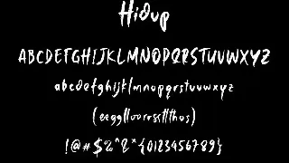 Hidup - Rough Textured Display Font