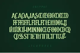 Obsypac font