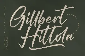 Gillbert Hittola Calligraphy Script Font