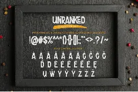 Unranked - All Caps Rough Font