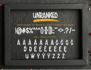 Unranked - All Caps Rough Font