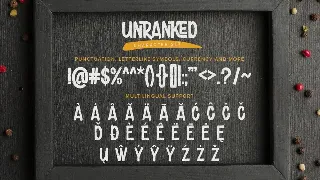 Unranked - All Caps Rough Font