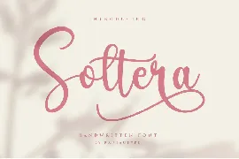 Soltera Handwritten Font