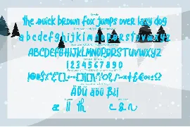 Blue snow | Funny Typeface font