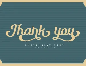 Anttonelly | Retro Script Font