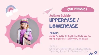 Authen Bubble - Display Font