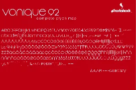 Vonique 92 font