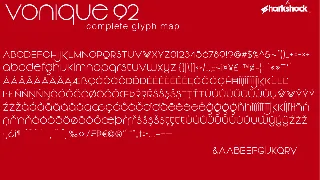 Vonique 92 font