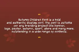 Autumn Children - Display Font