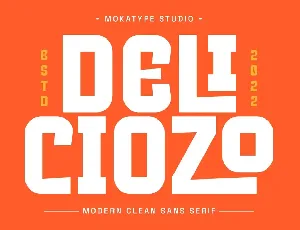 Deliciozo - Modern Clean Sans Serif font