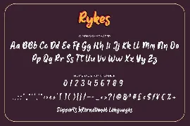 Rykes font