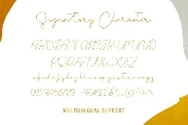 Signatory Handwriting Signature Font