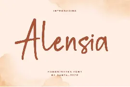 Alensia Handwritten Font