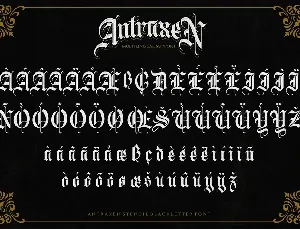 Antraxen font