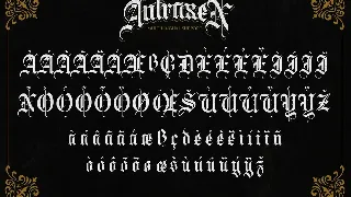 Antraxen font