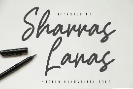 Sharras Lanas - Modern Handwritten Font