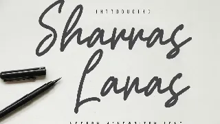 Sharras Lanas - Modern Handwritten Font