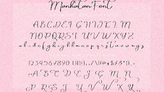 Manhatan Signature FOnt