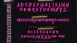 Dissfuntion - Annoying Rough Brush Font