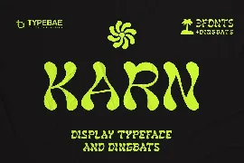 KARN - Display Typeface & Dingbats font