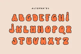 Sunny Evening - A Groovy Trendy Font