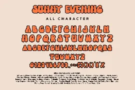 Sunny Evening - A Groovy Trendy Font