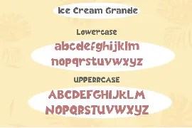 Ice Cream Grande font