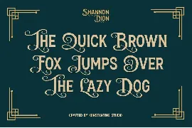 Shannon Dion - Vintage Ornamental Fonts