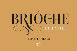 Brioche - Medium & Black font