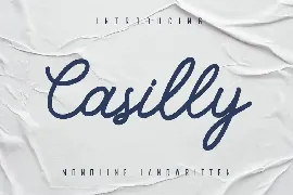 Casilly - Monoline Handwritten font