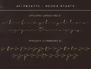 Rough Hearts font