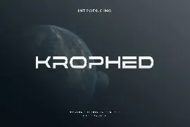 Krophed font