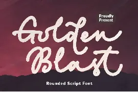 Golden Blast font