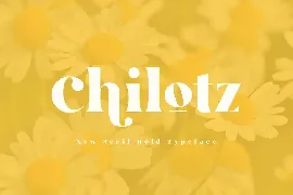 Chilotz | Serif Bold Typeface font