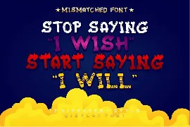 Mixy Missy - Fun Display Font