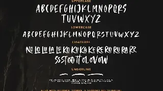 Crooked Hooks - Dry Brush Font